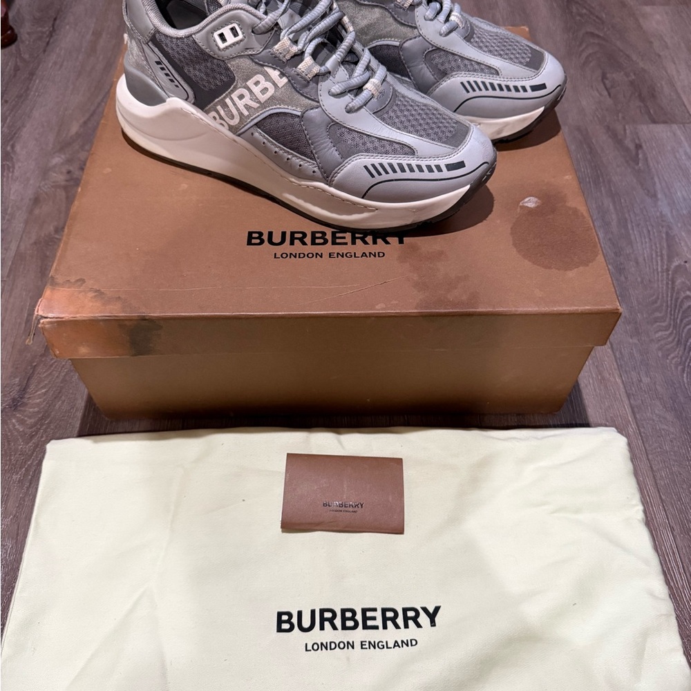 Burnerry Men's Gray Athletic Shoes - Picture 2 of 6